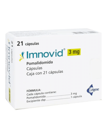 Imnovid De 3 mg Con 21 Cápsulas - Pomalidomida