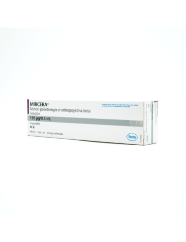 Mircera 150 Mcg 0.3 Ml 1 Jeringa Prellenada - Metoxi Polietilenglicol eritropoyetina beta