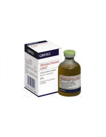 Albumina Humana 20 % Solución Inyetable C/1 Frasco de 50ml