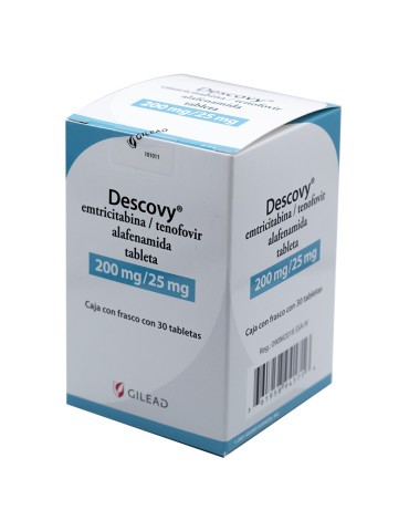 Descovy 200/25mg Tab Fco C/30 Mx - Emtricitabina/Tenofovir Alafenam