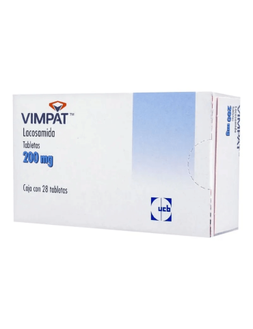 Vimpat De 200 mg Con 28 Tabletas - Lacosamida