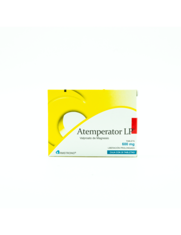 Atemperator Lp De 600 mg Con 20 Tabletas - Magnesio Valproato
