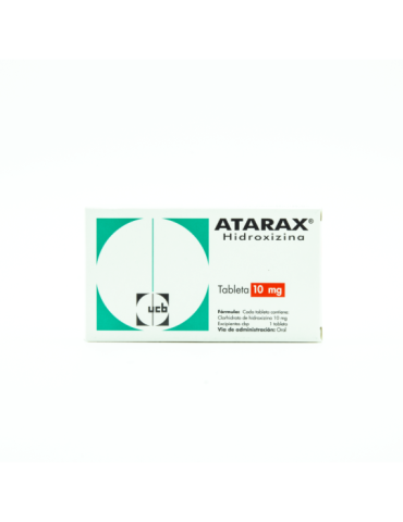 Atarax 10 De 10 mg Con 30 Tabletas - Hidroxizina Clorhidrato