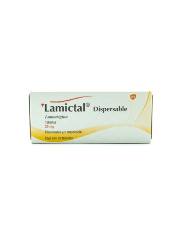 Lamictal 25mg Tab Caj C/28 Disper - Lamotrigina