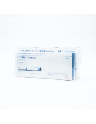 Forteo Colter De 250 mcg Con 2.4 ML Cartuchos - Teriparatida