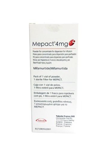 Mepact C/Filtro De 4 mg Con 1 Frasco Ámpula - Mifamurtida