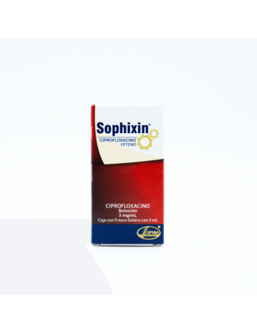Sophixin Oft De 5 mL Gotas - Ciprofloxacino Clorhidrato