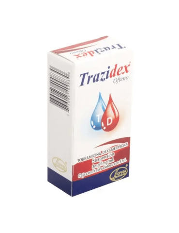 Trazidex Ofteno De 5 mL Solución - Dexametasona/ Tobramicina