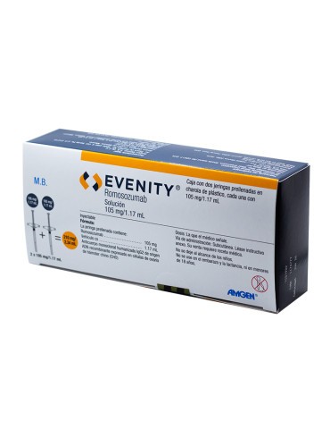 Evenity 105 Mg/1.17ml C/2 Jeringas Pre Llenadas