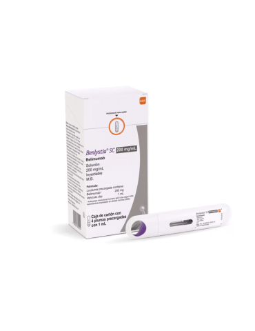 Benlystia Sc 200 Mg/Ml Solución Inyectable Caja con 4 Plumas con 1 mL - Belimumab