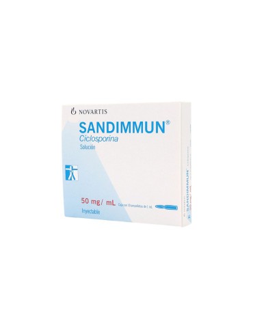 Sandimmun 50 mg/mL 10 Ámpulas - Ciclosporina