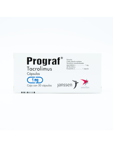 Prograf De 1 mg Con 50 Cápsulas - Tacrolimus
