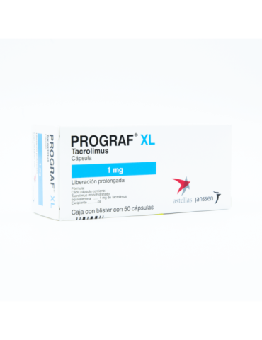 Prograf Xl De 1 mg Con 50 Cápsulas - Tacrolimus