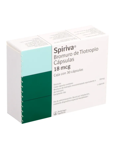 Spiriva 18 mcg oral dispositivo dosificador 30 Cápsulas - Bromuro de Tiotropio