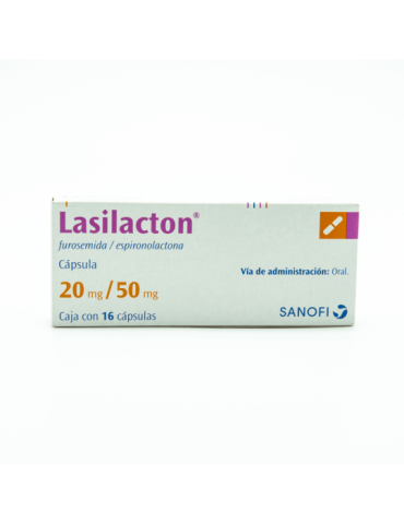Lasilacton 50mg/20mg Cap Caj C/16