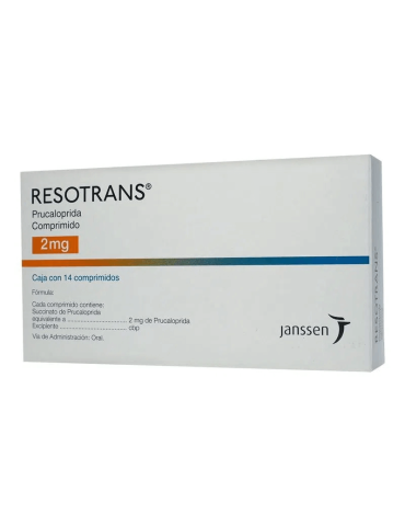 Resotrans De 2 mg Con 14 Comprimidos - Prucaloprida