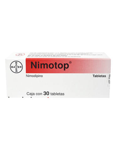 Nimotop De 30 mg Con 30 Tabletas - Nimodipino