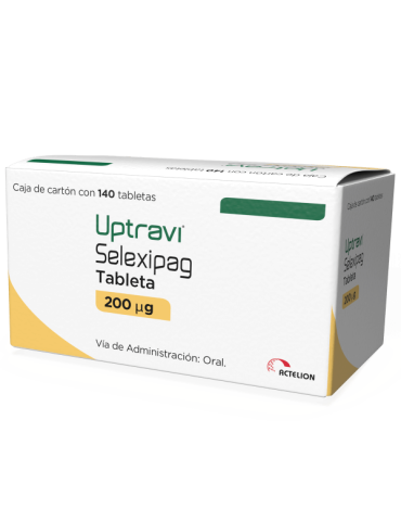 Uptravi De 200 mcg Caja con 140 Tabletas - Selexipag