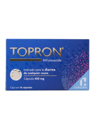 Topron De 400 mg Con 16 Cápsulas - Nifuroxazida