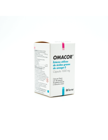 Omacor 1000 De 1000 mg Con 28 Cápsulas - Ésteres Etílicos de Ácidos Grasos O