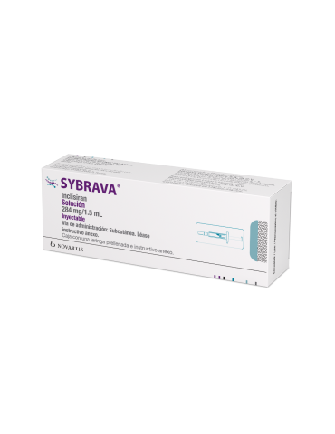 Sybrava de 284 mg / 1.5 mL Solución Inyectable. Caja con Jeringa Prellenada - Inclisiran