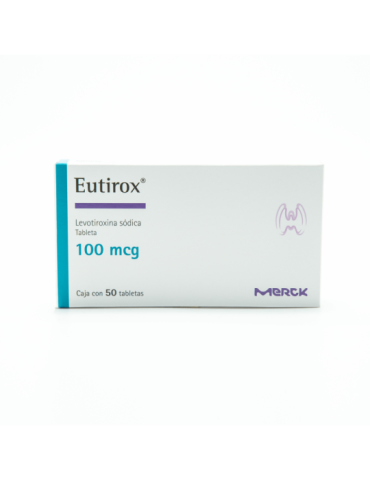 Eutirox De 100 mcg Con 50 Tabletas - Levotiroxina Sódica