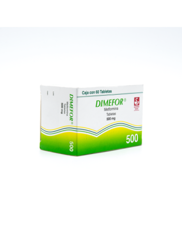 Dimefor 500mg De 500 mg Con 60 Tabletas - Metformina Clorhidrato