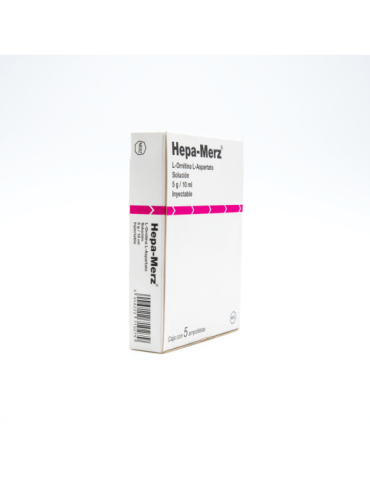 Hepamerz 5mg Amp Caja C/5 - L-Aspartato, L-Ornitina