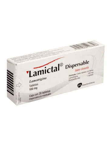 Lamictal 100mg Tab Caj C/28 Disper