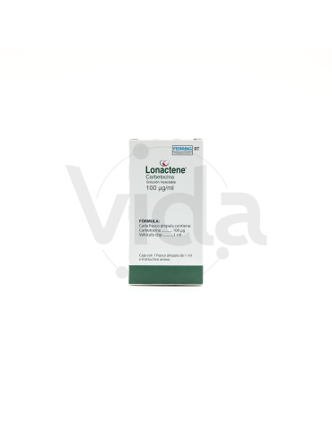 Lonactene Rt De 100 g Con 1 Frasco Ámpula de 1 mL - Carbetocina