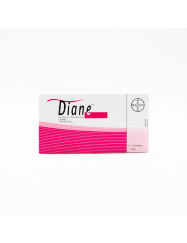 Diane 2/0.035 De 2/0.035 mg Con 21 Grageas - Acetato de ciproterona/etinilestradiol