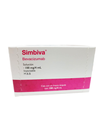 Simbiva De 100 mg / 4 mL Caja con Frasco Ámpula Solución Inyectable - Bevacizumab