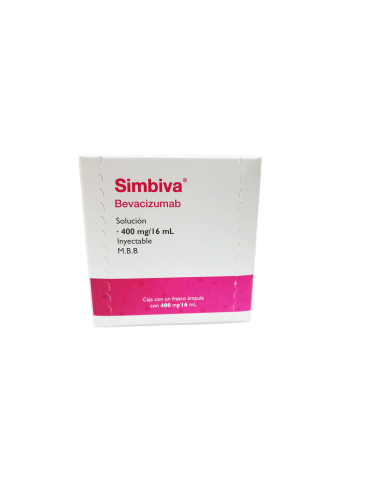 Simbiva De 400 mg / 16 mL Caja con 1 Solución Inyectable - Bevacizumab