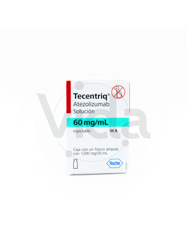 Tecentriq Solución De 1200mg/ 20 mL Con 1 Frasco Ámpula - Atezolizumab