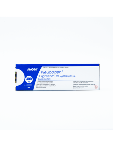Neupogen De 300 mcg Con 1 Jeringa Solución Inyectable - Filgrastim