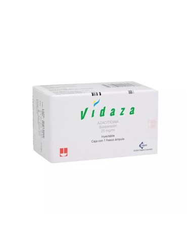 Vidaza 25 mg/mL Con 1 Frasco Ámpula - Azacitidina